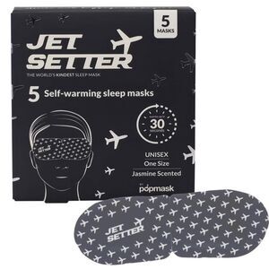 PopMask Jet Setter 5 Self-Warming asleep Masks- Jasmine Scented